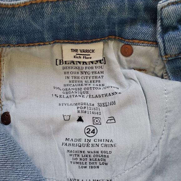 Blank NYC |The Varick Kick Flare Ankle Jeans - size 24 - Picture 12 of 12